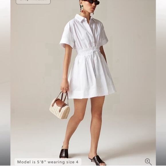 J. Crew Dresses & Skirts - J.Crew Elena mini shirt-dress in cotton poplin